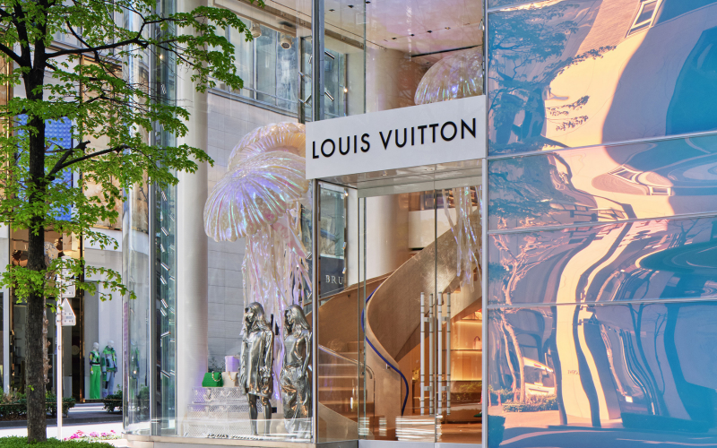 diện mạo độc đáo của cửa hàng Louis Vuitton